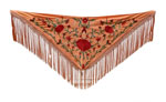 Salmon Flamenco Shawls Embroidered in Colours 90.909€ #50759M5SLMNRJ24